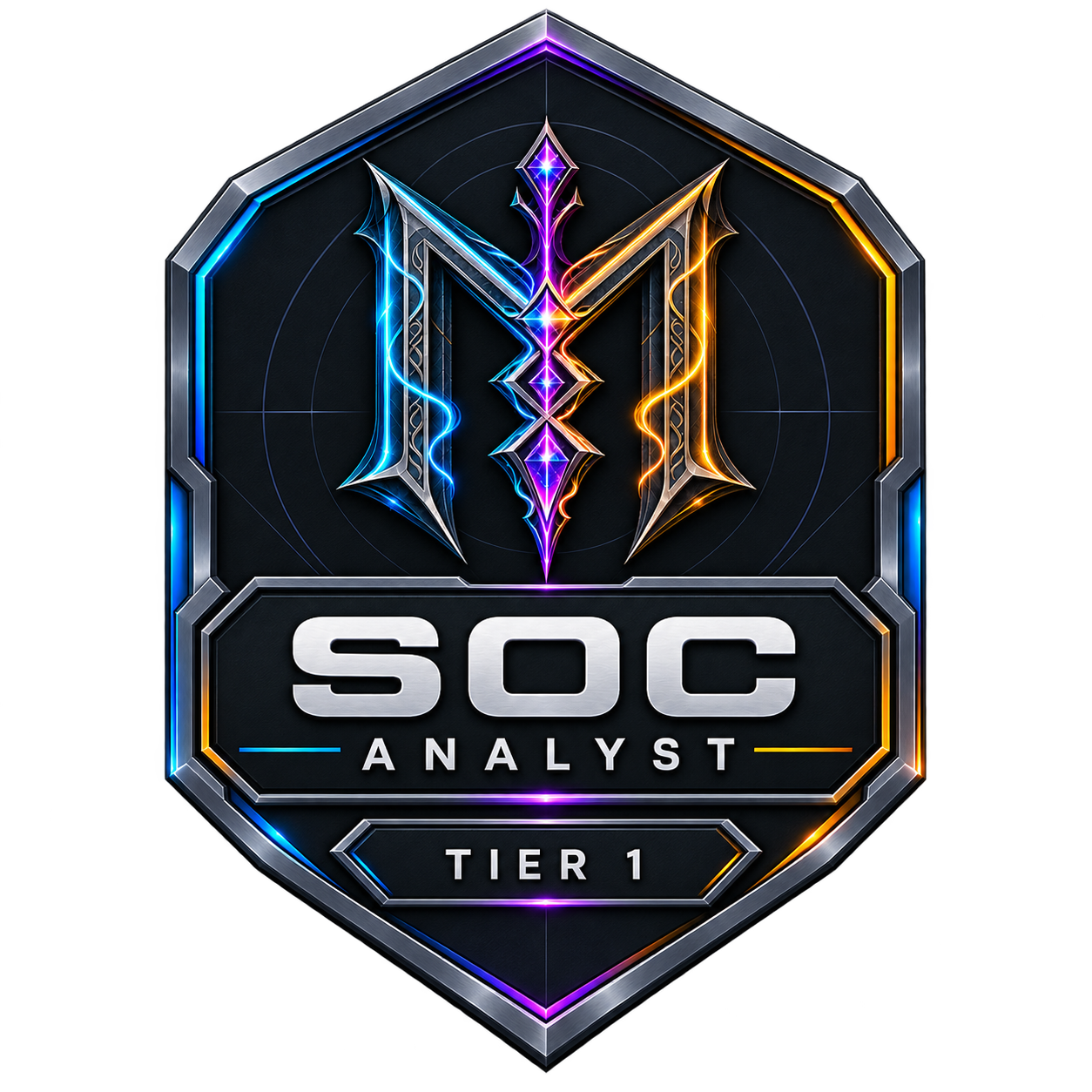 Sample digital badge design for a future SOC Analyst Tier 1 credential